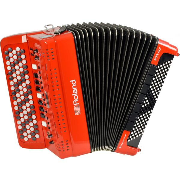 Roland FR-4XB RD V-Accordion accordion with buttons, red