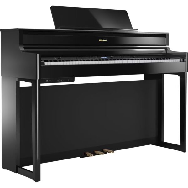 Roland HP704 digital piano, polished ebony