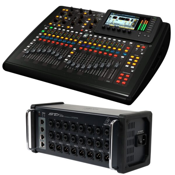 Behringer X32 Compact + SD16 digital mixer set