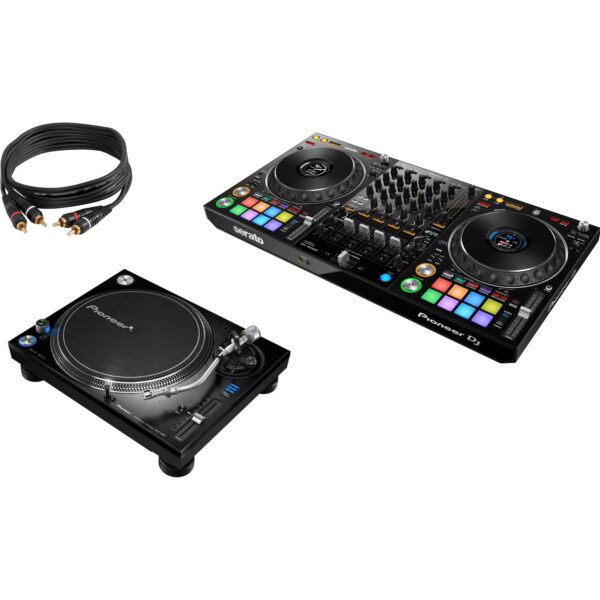 Pioneer DDJ-1000SRT + 2 x Pioneer PLX-1000 Turntable + 2 x RCA