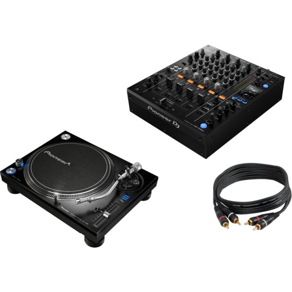 Pioneer DJM-750MK2 + 2 x Pioneer PLX-1000 Turntable + 2 x RCA