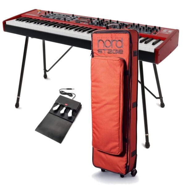 Clavia Nord Stage 3 HP76 Stage Piano + Stand, Case and Pedal Unit