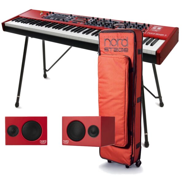 Clavia Nord Stage 3 88 Stage Piano + Stand, Case and Monitors