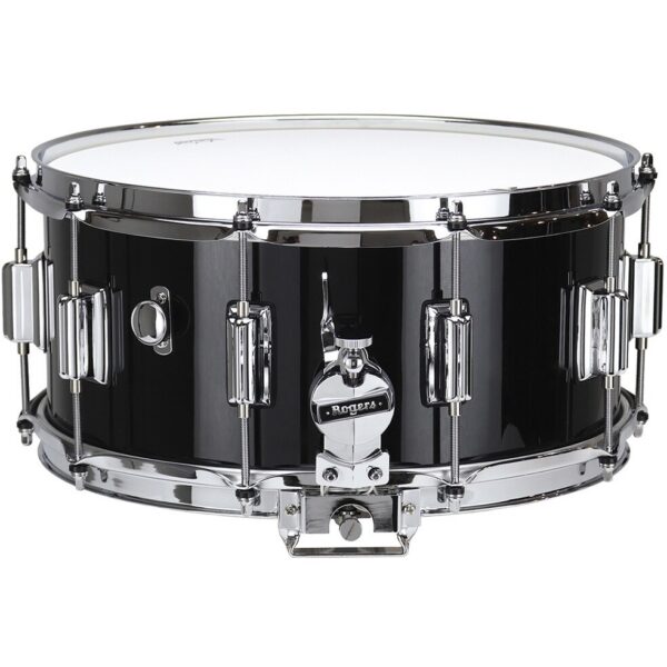 Rogers Drums USA Dyna-Sonic Beavertail Black Gloss Lacquer 14 x 6.5 inch Snare Drum