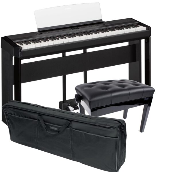 Yamaha P-515B Digital Piano Pack + Stand, Pedal Unit, Bench and Bag