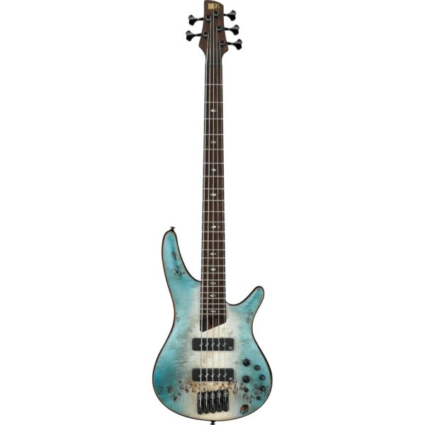Ibanez Premium SR1605B-CHF Caribbean Shoreline Flat 5-String Electric Bass Guitar
