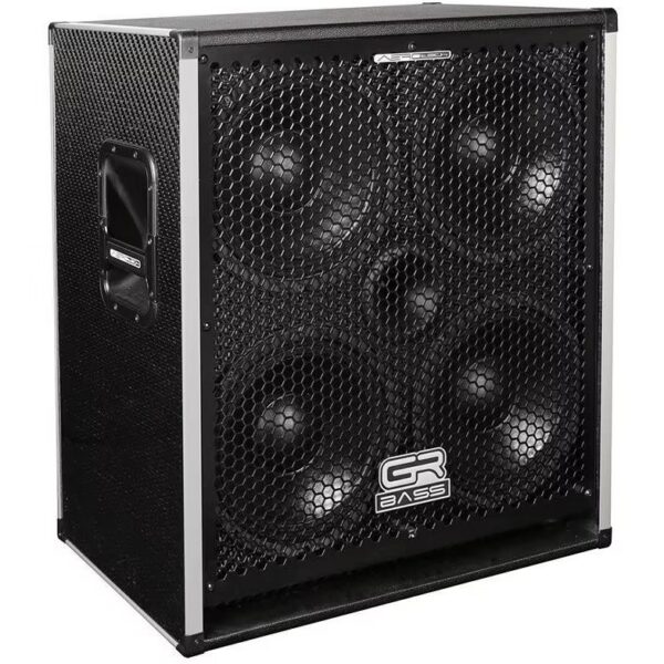 GRBass AT410/8 AeroTech 4x10 Bass Guitar Cabinet, 600W, 8 Ohms (Black)
