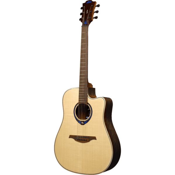 LAG Guitars Tramontane HyVibe 20 Glossy Electro-Acoustic Guitar with Multi-Effects and Bluetooth