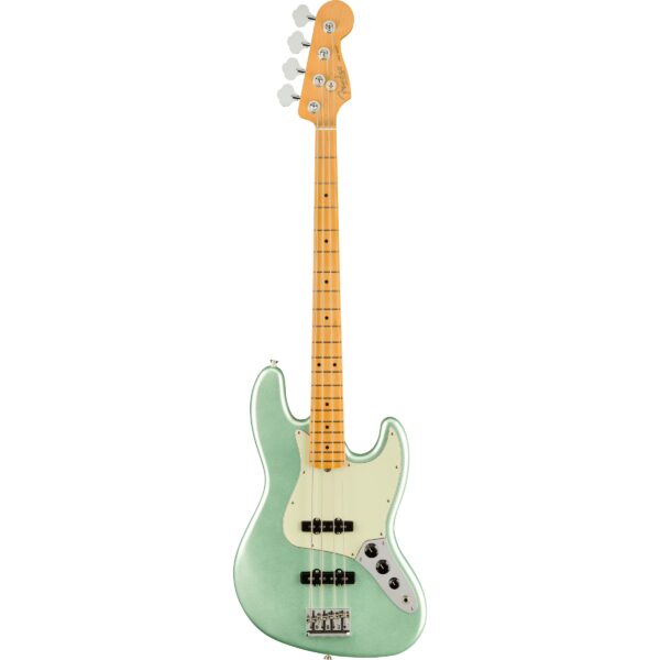 Fender American Professional II Jazz Bass Mystic Surf Green MN Electric Bass Guitar with Case