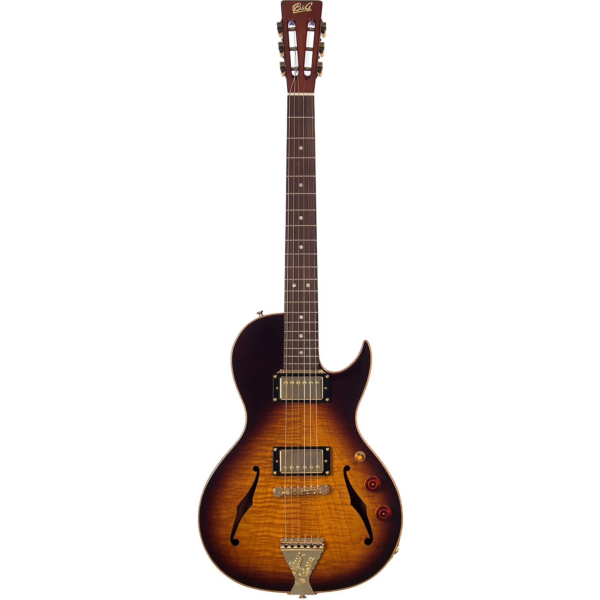 B&G Little Sister Crossroads Cutaway Humbucker Tobacco Burst Semi-Acoustic Guitar