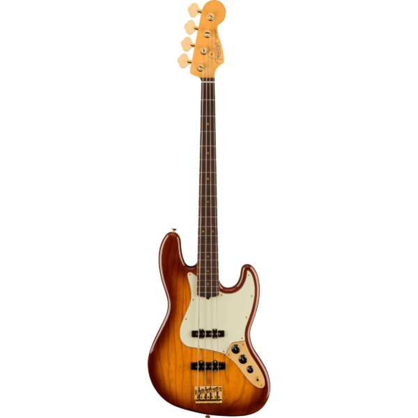Fender 75th Anniversary Commemorative Jazz Bass 2-Color Bourbon Burst RW Electric Bass Guitar with Case