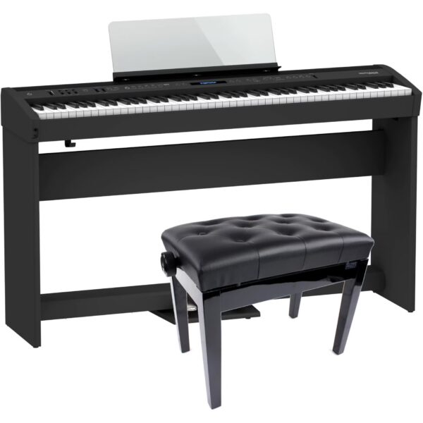 Roland FP-60-BK Digital Piano + Stand, Pedal Unit and Bench