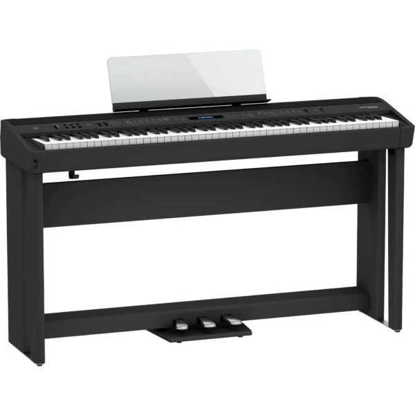 Roland FP-90-BK Digital Piano + Frame and Pedal Unit