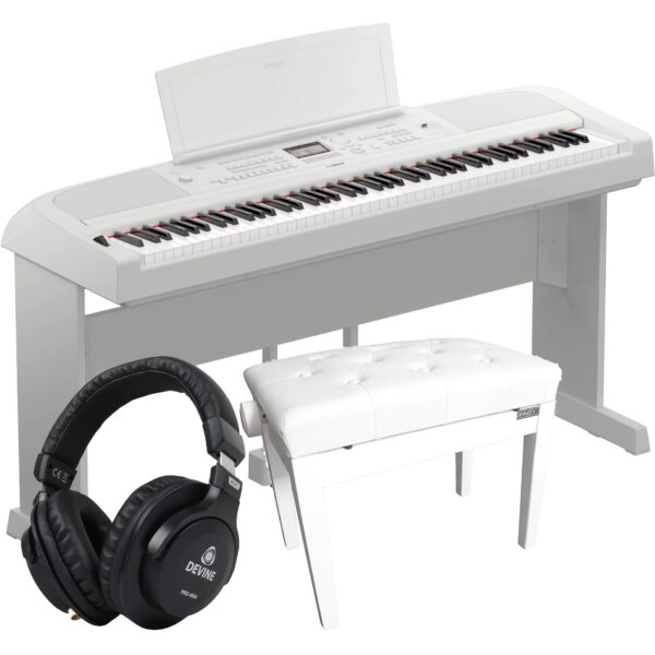 Yamaha DGX-670WH Complete Digital Piano Bundle (White)