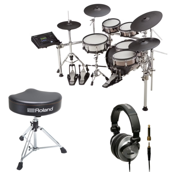 Roland TD-50KV Drums Complete Hardware Pack with Headphones