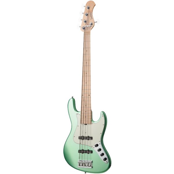 Sadowsky MetroLine 21-5 Vintage Ash Solid Sage Green Metallic Satin 5-String Electric Bass Guitar