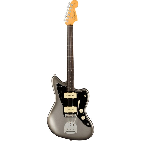 Fender American Professional II Jazzmaster Mercury RW Electric Guitar with Case