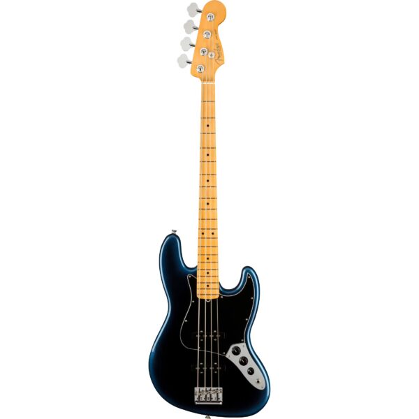 Fender American Professional II Jazz Bass Dark Night MN Electric Bass Guitar with Case