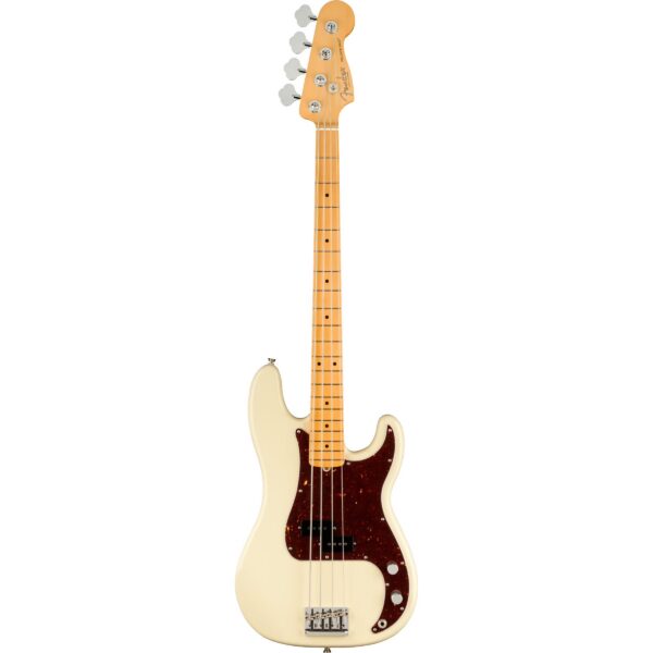 Fender American Professional II Precision Bass MN Olympic White Electric Bass Guitar with Case
