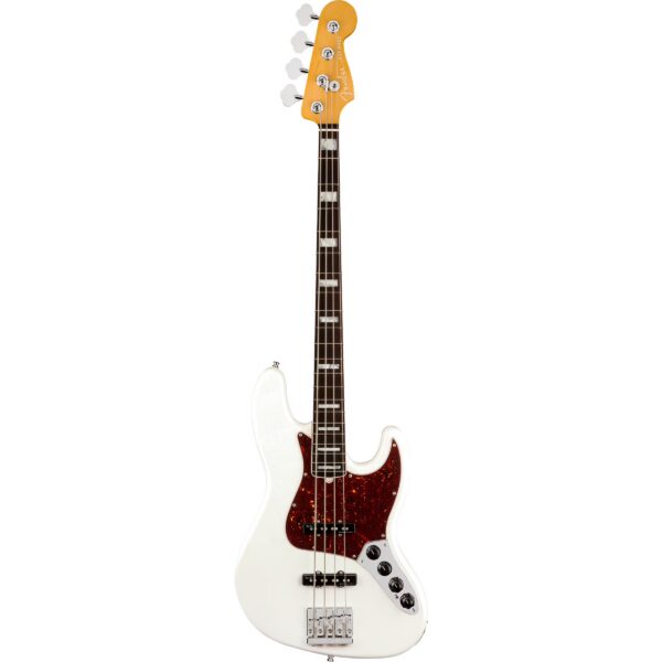 Fender American Ultra Jazz Bass Arctic Pearl RW with Case