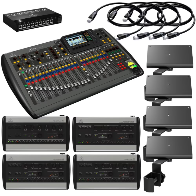 Behringer X32 bundle with 4x Powerplay P16 monitor systems ProAudioMarket