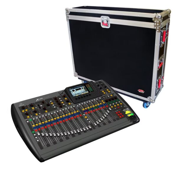 Behringer X32 digital mixer with Gator G-TOUR flight case